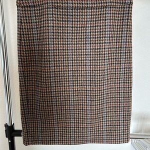 J. Crew 100% Wool Houndstooth No 2 Pencil Skirt